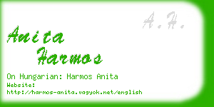 anita harmos business card